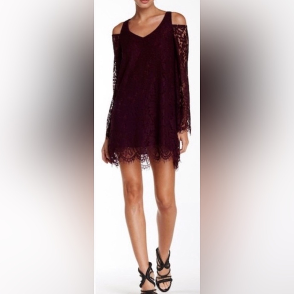 Chaser, Floral Lace Mini Dress, Size S